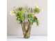 Flower Vase Waves Glass Taupe