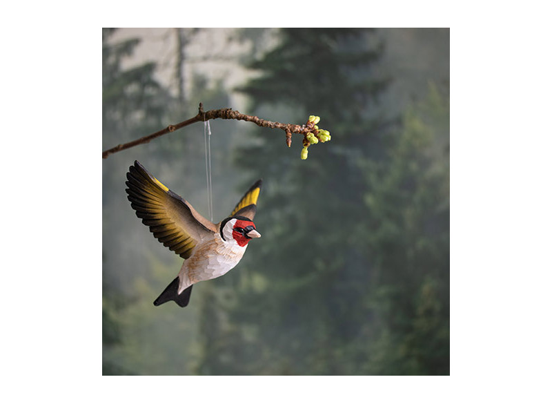 Dekofugl flyvende guldfinke
