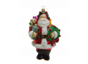 Christmas Ornament Santa Claus with a wreath