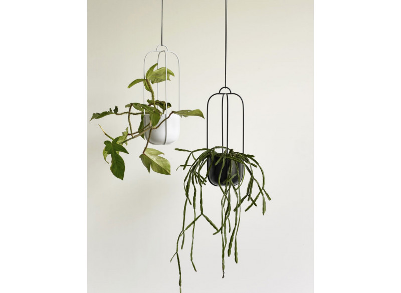Hanging flower pots - Metal - set of 2