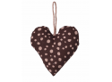 Ornament Heart Cotton - Decadent Chocolate