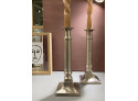 Candlestick Tinned Brass - Empire H23cm