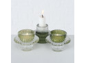 Tealight holder-candlestick Glass Phyllis H6cm