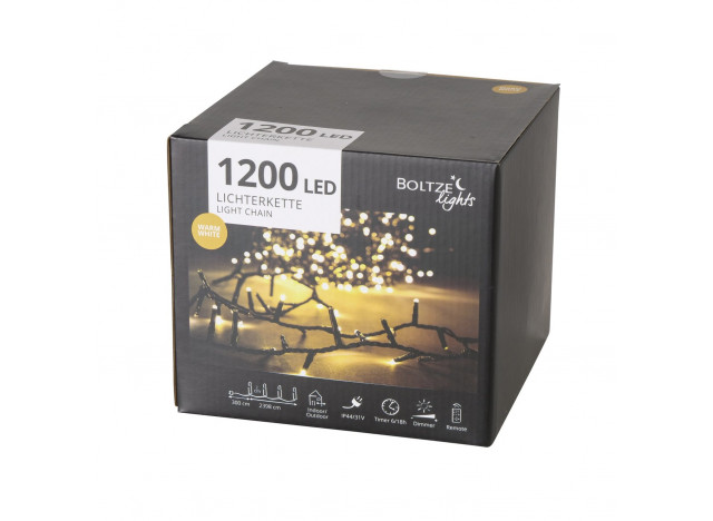 Lysekæde 1200 LED Dim Timer