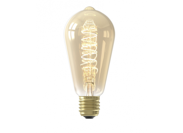 LED bulb oblong spiral E27