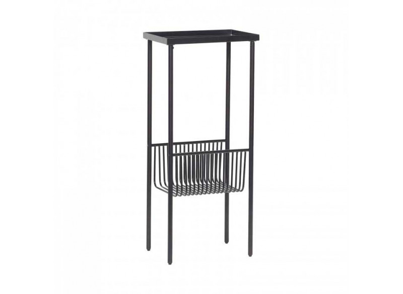 Console table metal black 43x30x93