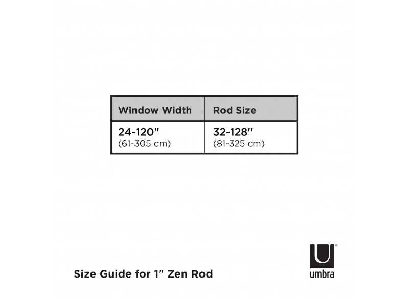 Curtain Rod Zen Black Metal 81-325cm