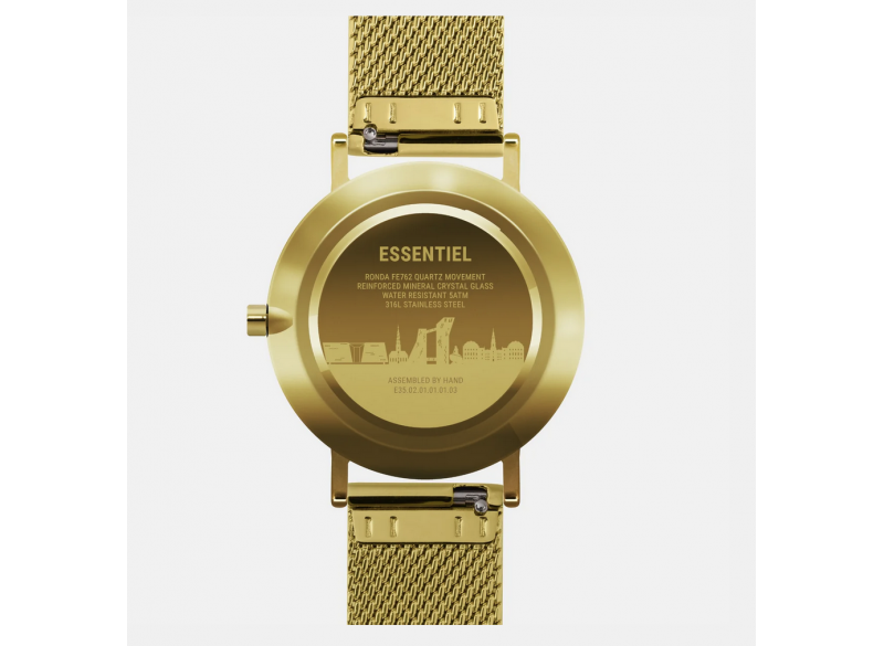 Wrist Watch Essentiel Gold-Gold-Gold