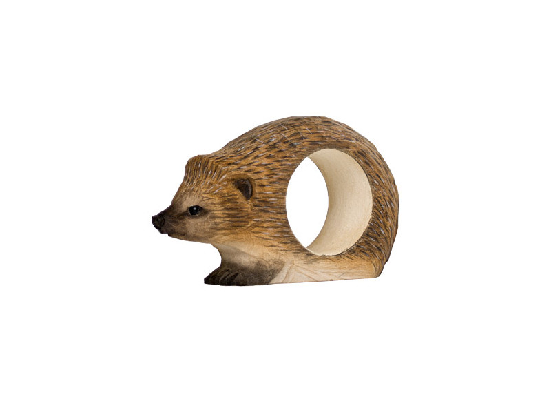 Napkin Ring Wood - Hedgehog