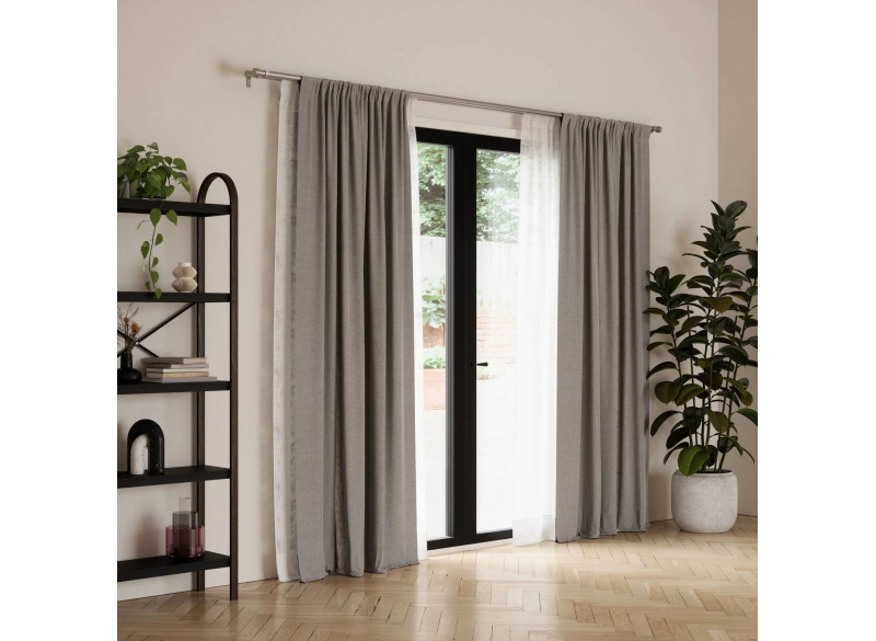Curtain rod Double Nickel 168-305cm