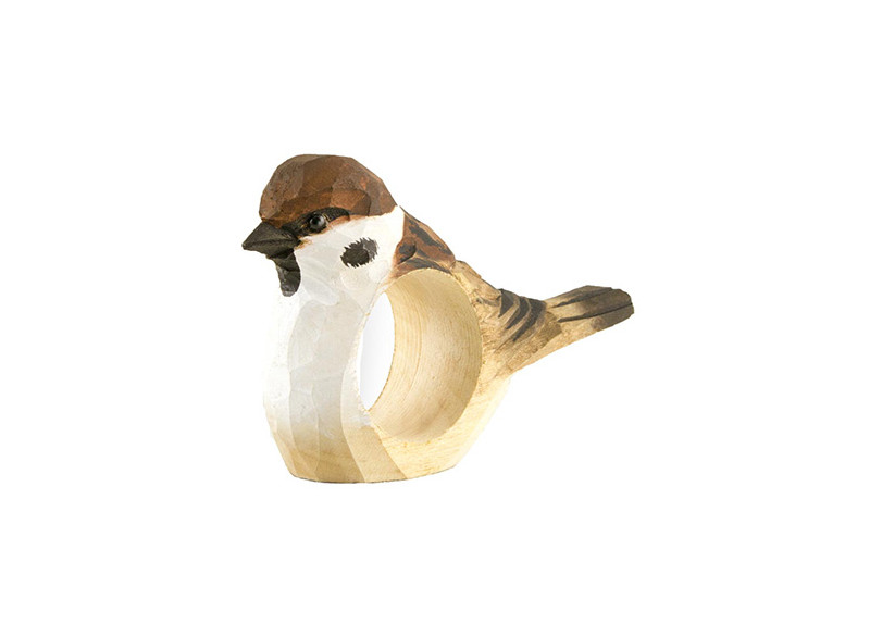Napkin Ring Wood - Tree Sparrow