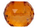 Crystal candlestick Amber, 4.5xø6 cm