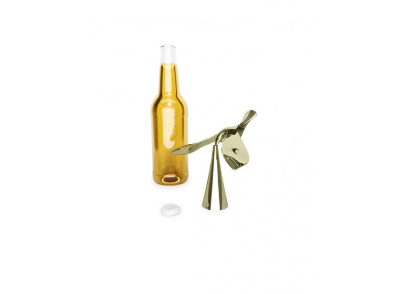 Bottle opener Tipsy - Brass finish