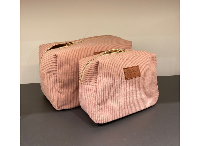 Toiletbag Corduroy Large Rosa