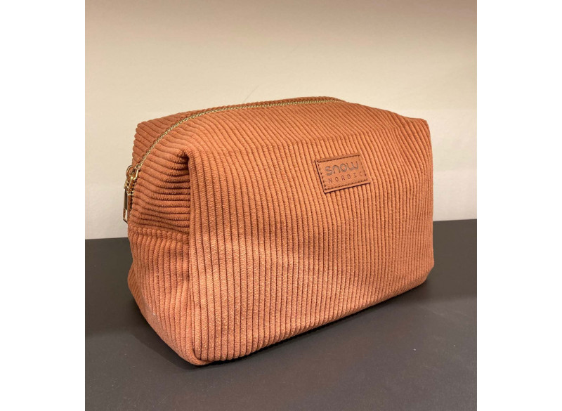 Toiletbag Corduroy Large Rust