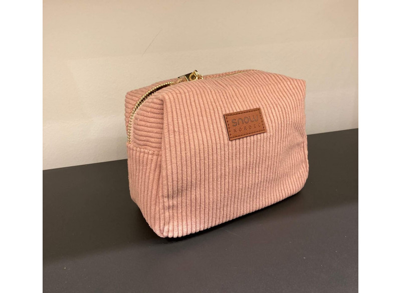 Toiletbag Corduroy Small Rosa