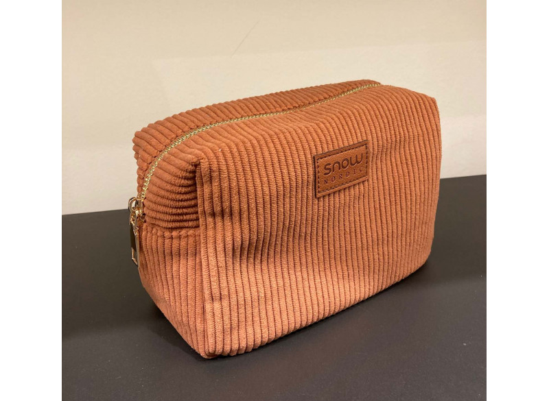 Toiletbag Corduroy Small Rust