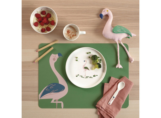 Kids tableware set - 5pc - Flamingo