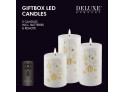 LED Candle Guld Print Giftbox