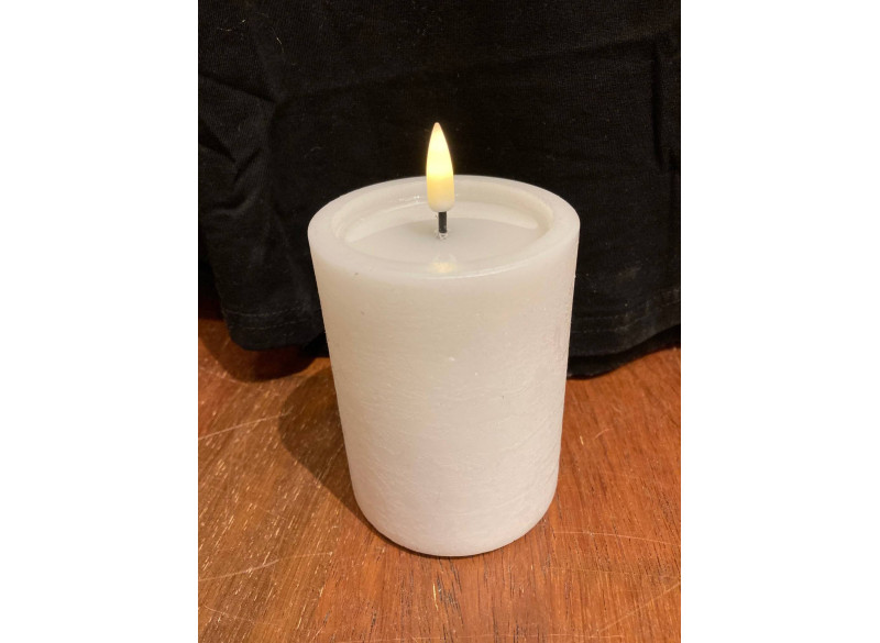 Pillar candle LED White Unique