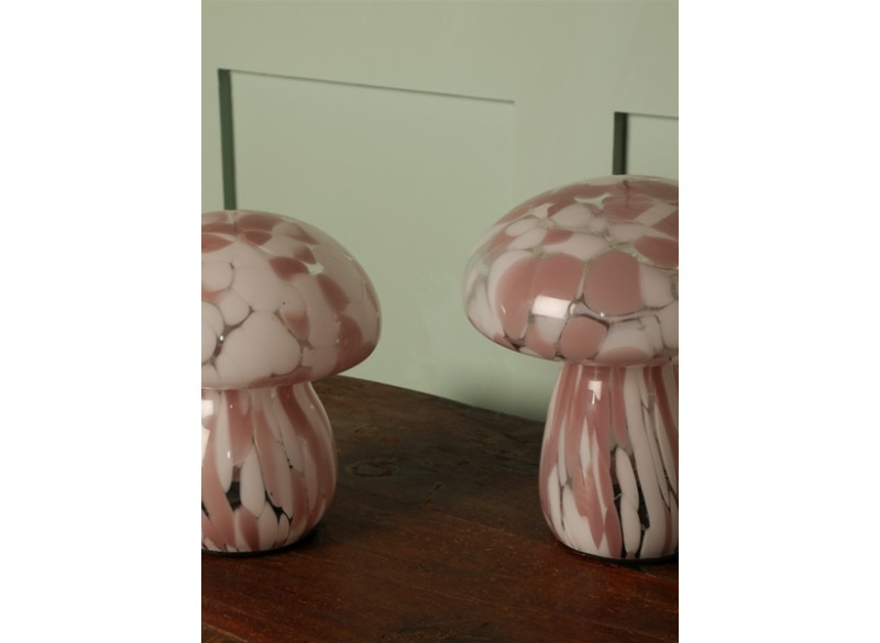 Lamp Mushy 16x13 Pink in White