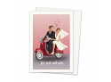 Greeting Card Wedding Scooter