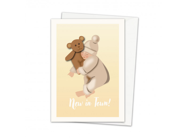 Greeting Card Baby - New In Town