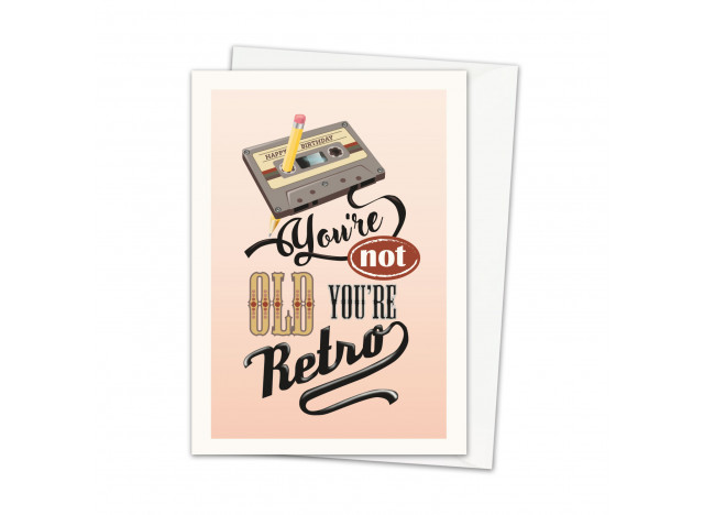 Greeting Card - Retro cassette tape 