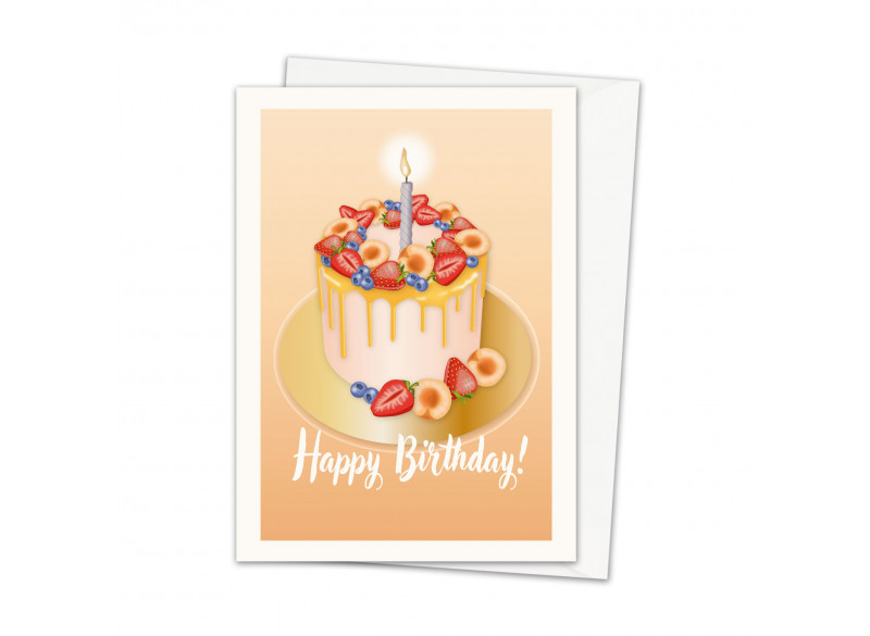 Greeting Card Birthday Cake