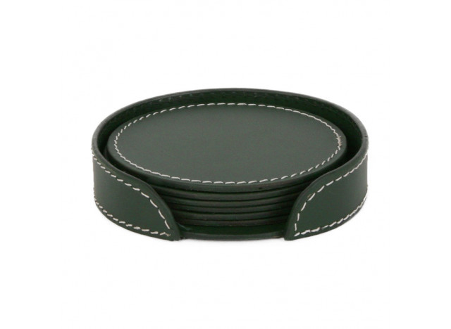 Coaster Leather 6-Pack Green