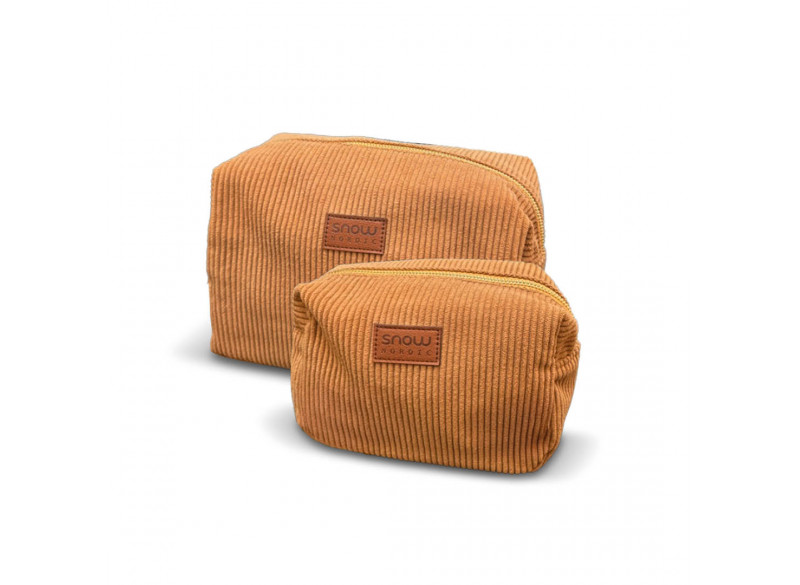 Toiletbag Corduroy Karamel