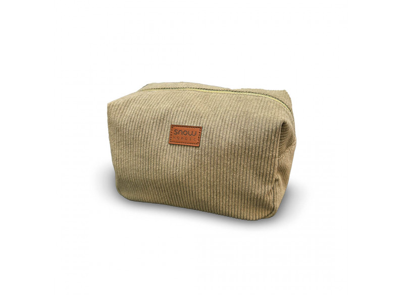 Toiletbag Corduroy Lys Moss Large