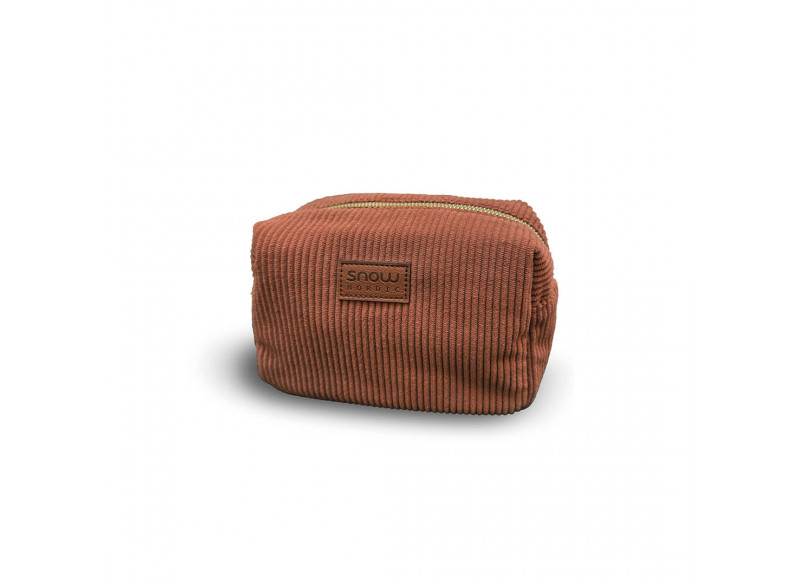 Toiletbag Corduroy Rust Small