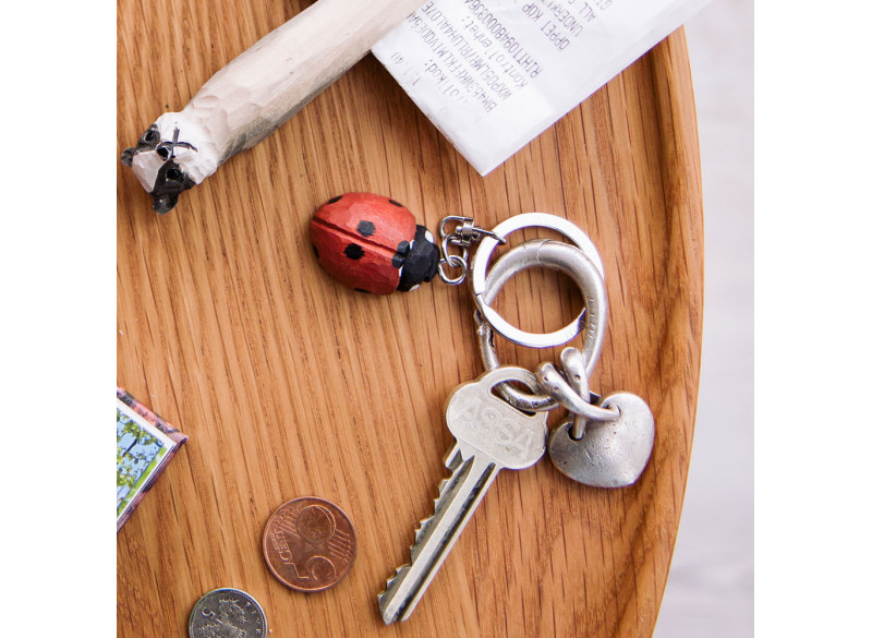 Keyring in linden wood