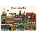 Danmark kort - 3 - A5