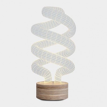 Bulbing Spiral LED Lamp 