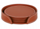 Coaster Leather 6-pak Cognac