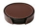 Coaster Leather 6-pak Chocolat