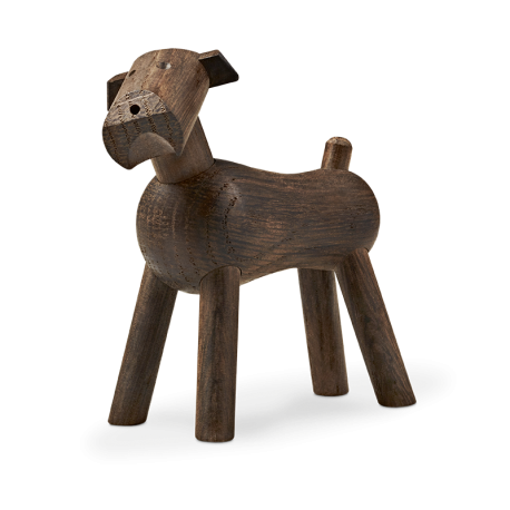 Terrier dog Tim - smoked oak - Kay Bojesen