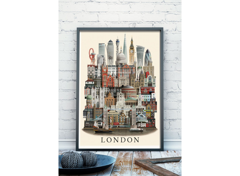 Poster London MS 50x70cm 