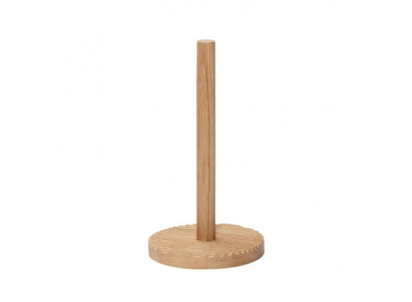 Køkkenrulleholder, egetræ Ø15xH28