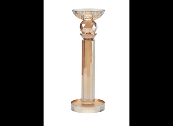 Lysestage Glas Amber Large