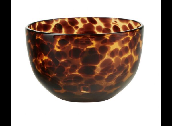 Skål Glas Dots Amber