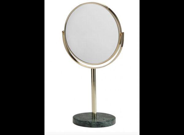 Makeup spejle på marmorfod grøn H34