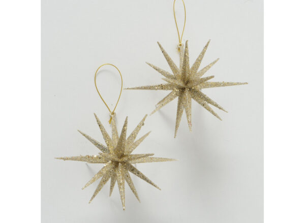Stjerne Ornament 2-p Guld - Image 2