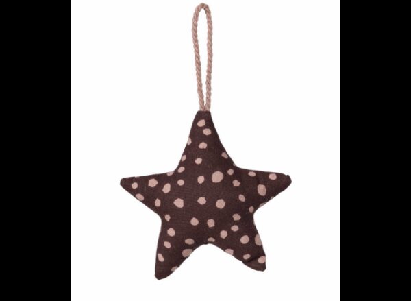 Ornament Stjerne Bomuld _ Decadent Chocolate