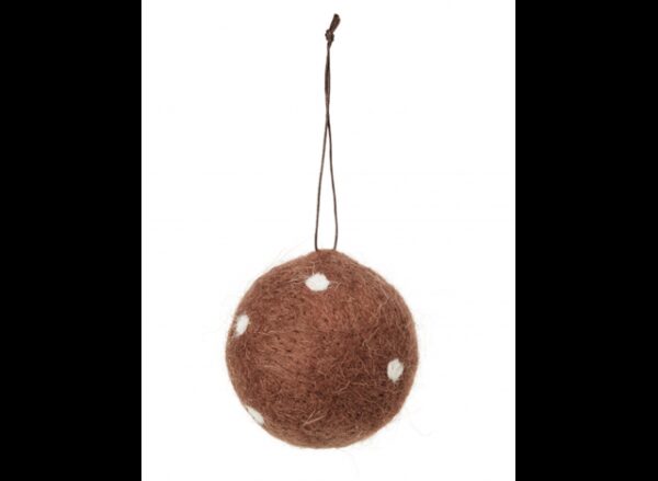 Julekugle Woolen Indian tan