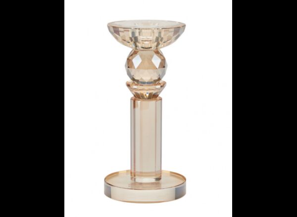 Lysestage Glas Amber Medium