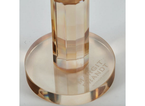 Lysestage Glas Amber Medium - Image 2