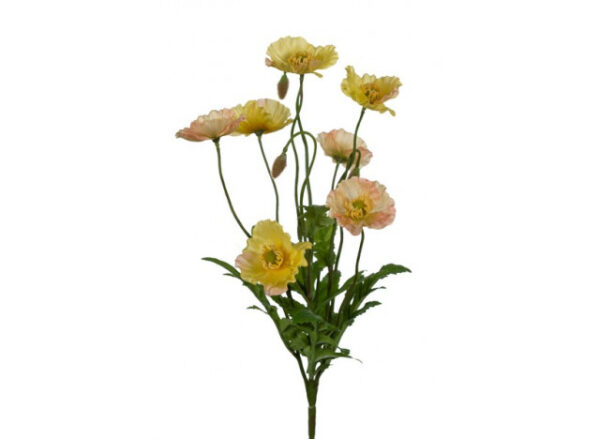 Valmue 35 cm gul